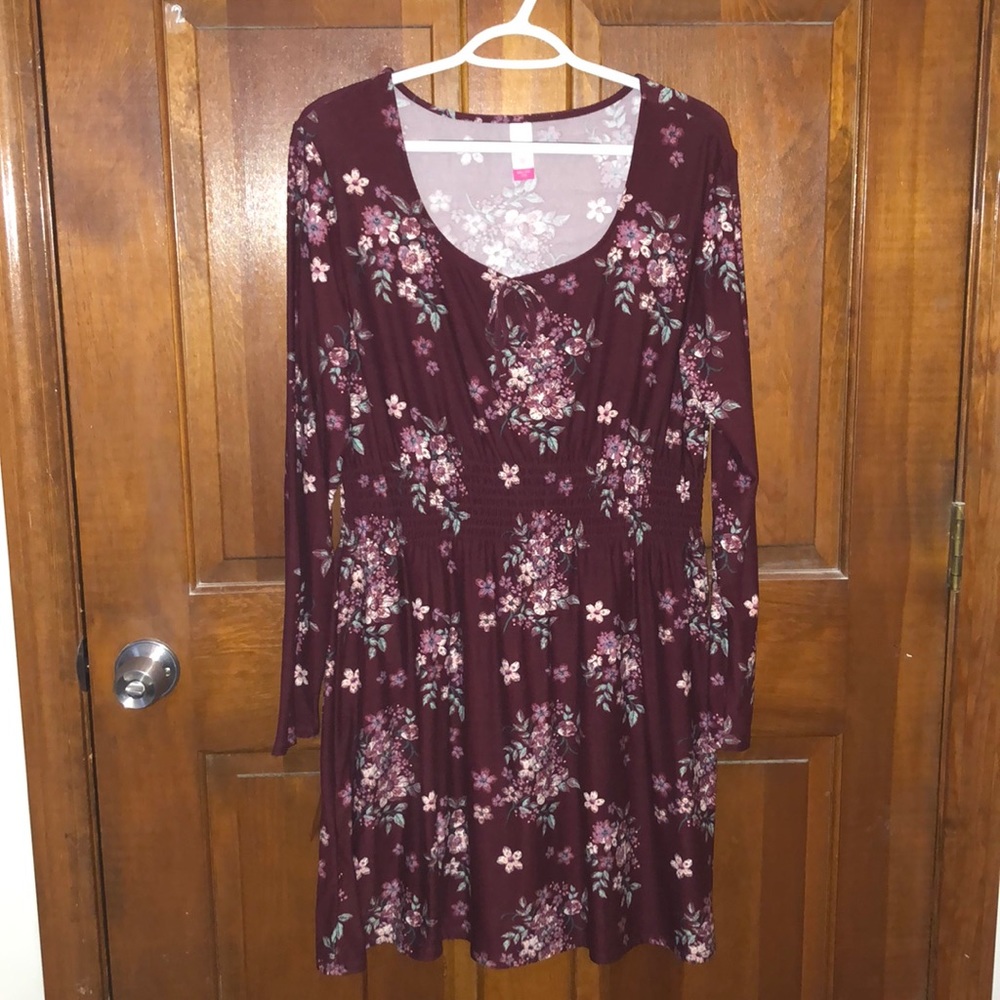Burgundy dress